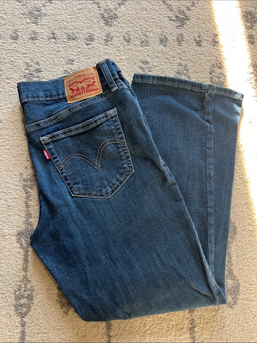Levi's Women's Dark Blue Boyfriend Jeans